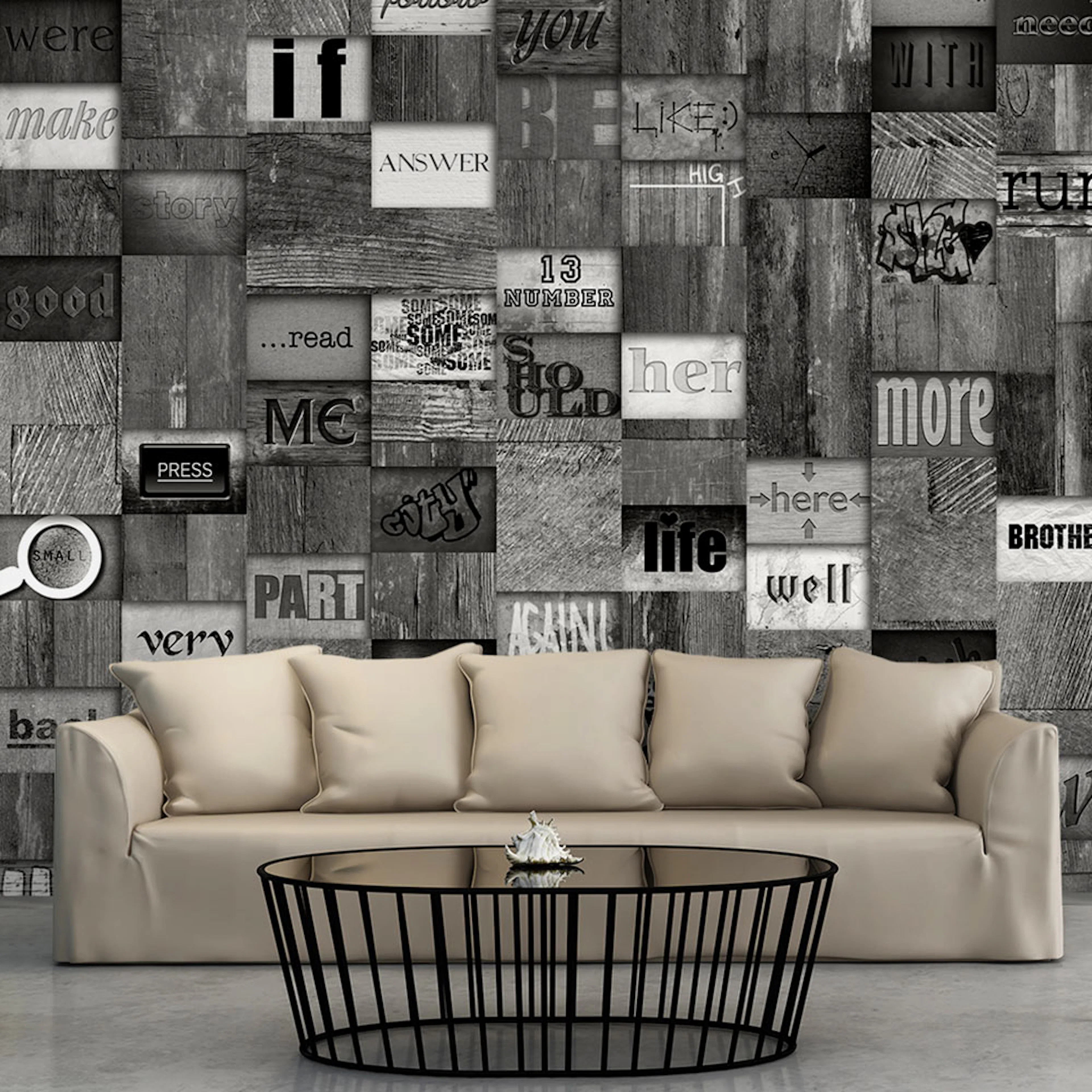 Fototapet Arkiio Mosaic of Words 50x1000 cm