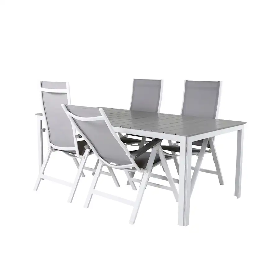 Matgrupp Venture Home Pincy med 4 Aleyna Positionsstolar
