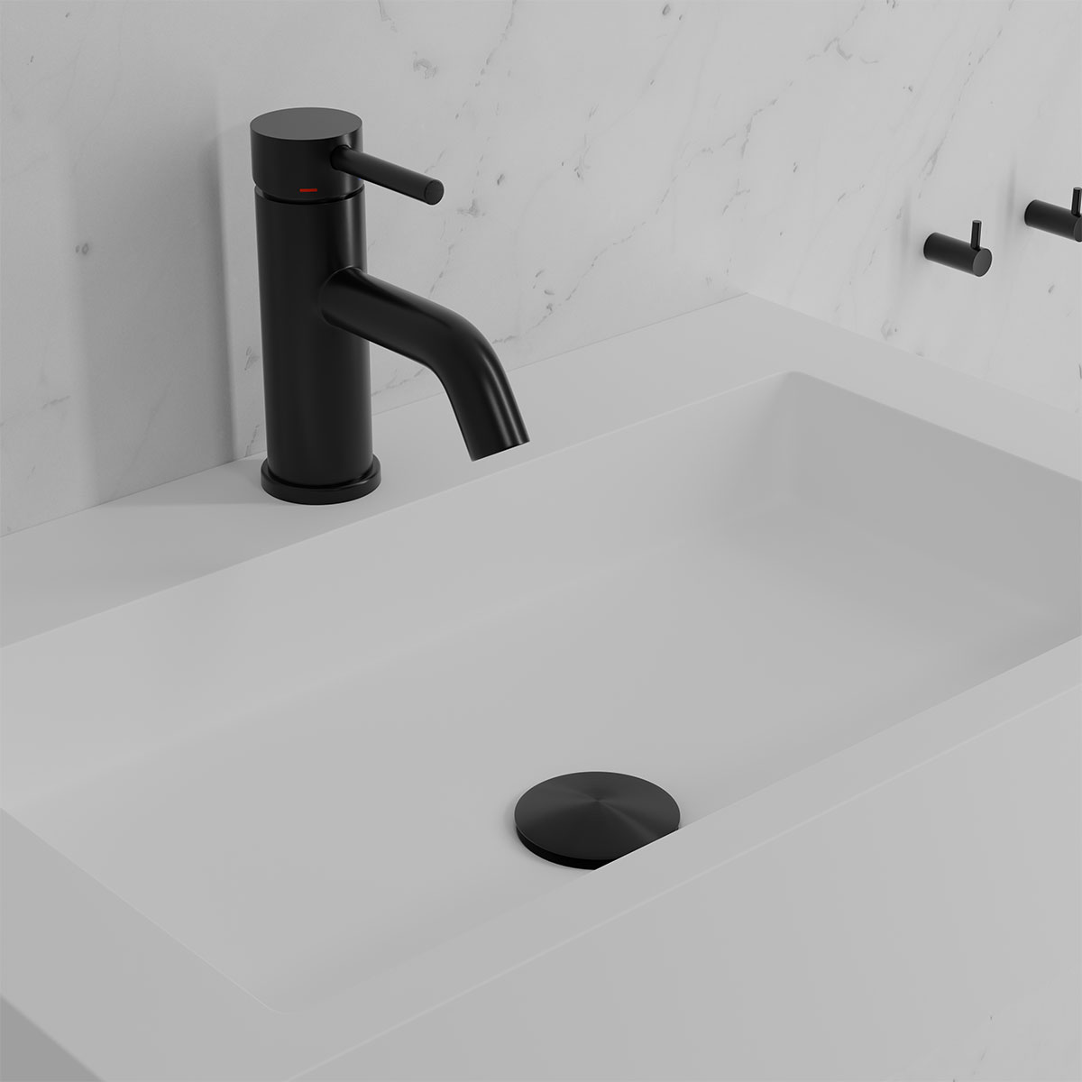 Tvättställsblandare Scandtap Steel Wave