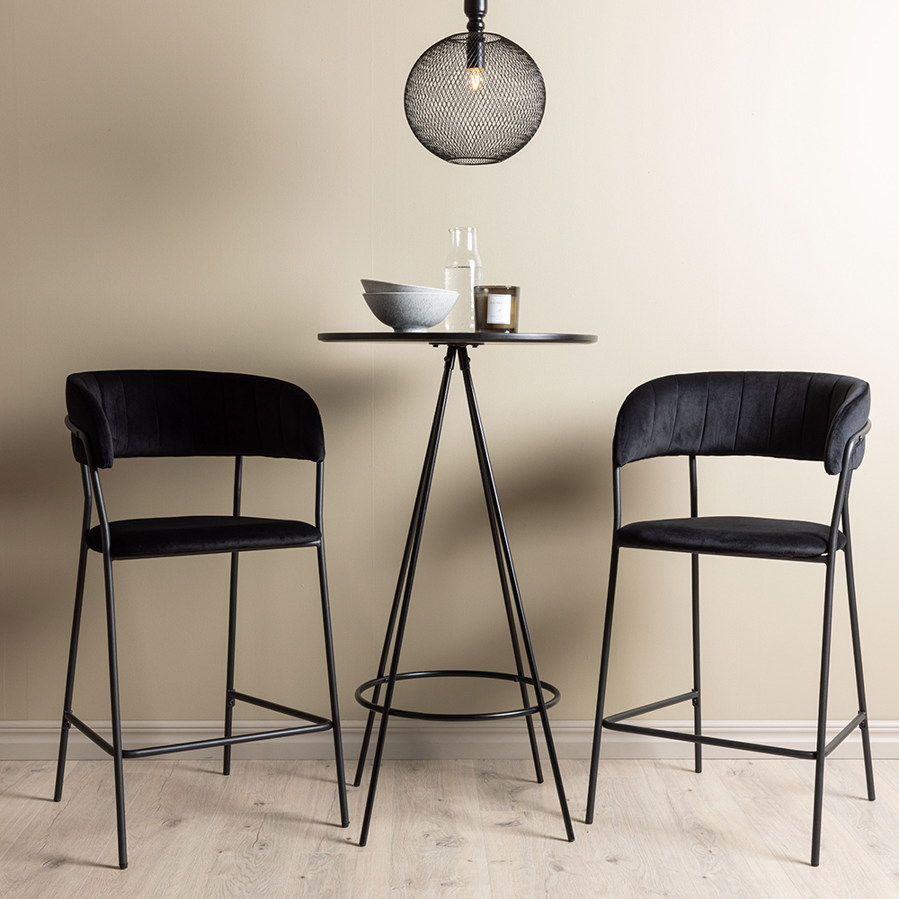 Matgrupp Venture Home Bistro Ø60 cm med 2 st Lui stolar