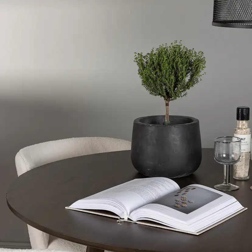 Matgrupp Venture Home Kaseidon Ø100 cm med 4 st Edina stolar