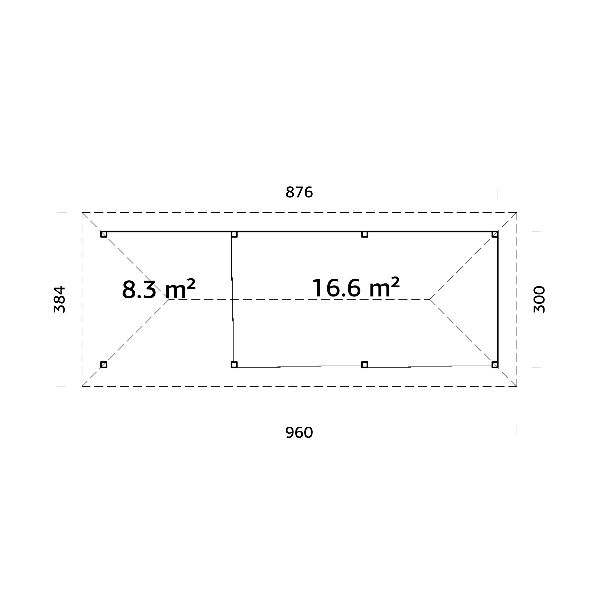 Uterum Palmako Bianca 24,9 m2 Set 217 Slide