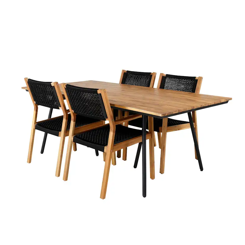 Matgrupp Venture Home Chane med 4 Jimbo Matstolar