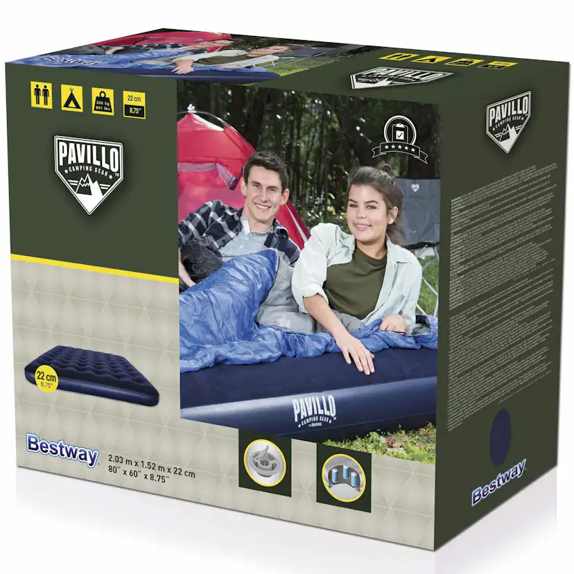 Luftmadrass Bestway Pavillo 203 x 152 x 22 cm