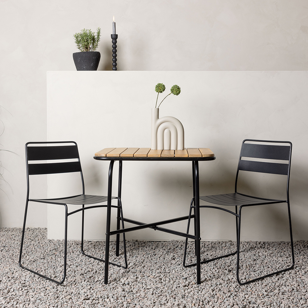 Cafégrupp Venture Home Holmbeck Bord med 2 Lina Stolar
