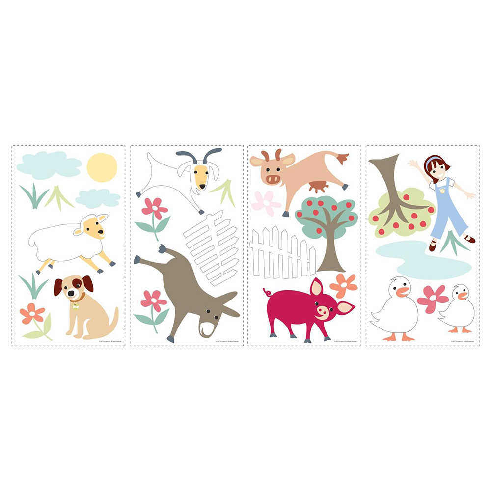 Väggdekor RoomMates Gem's Friends Farm