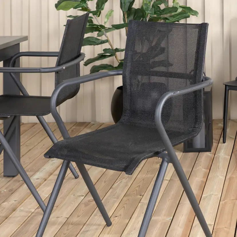Matgrupp Venture Home Aleyna med 4 Aspen Matstolar