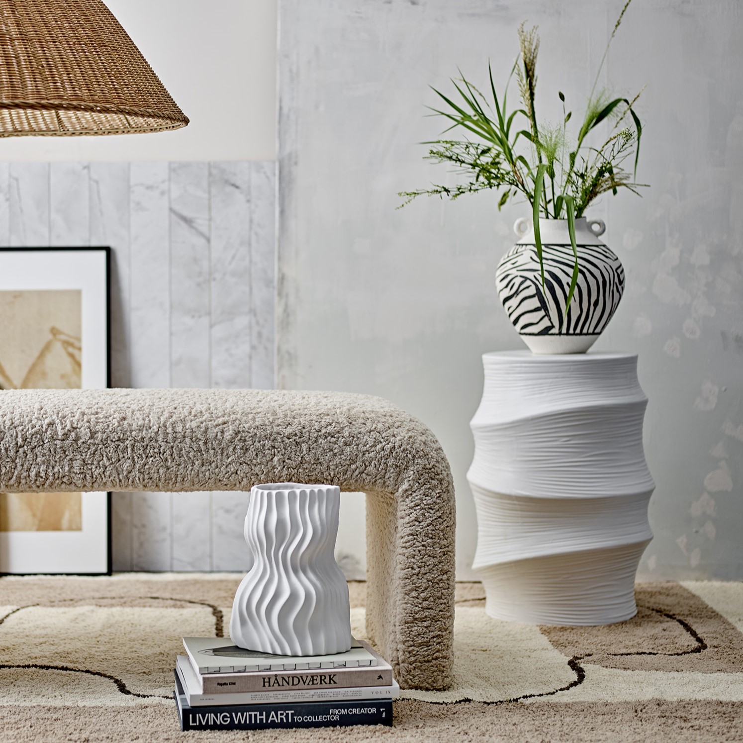 Taklampa Bloomingville Camine