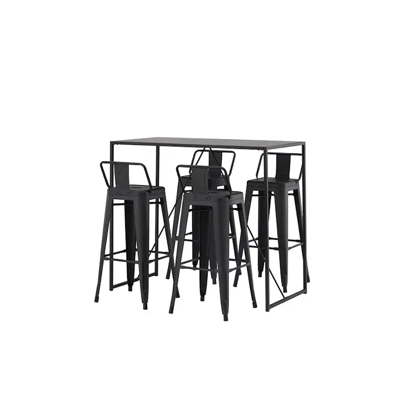 Matgrupp Venture Home Brea med 4 Tempe Flat Stolar