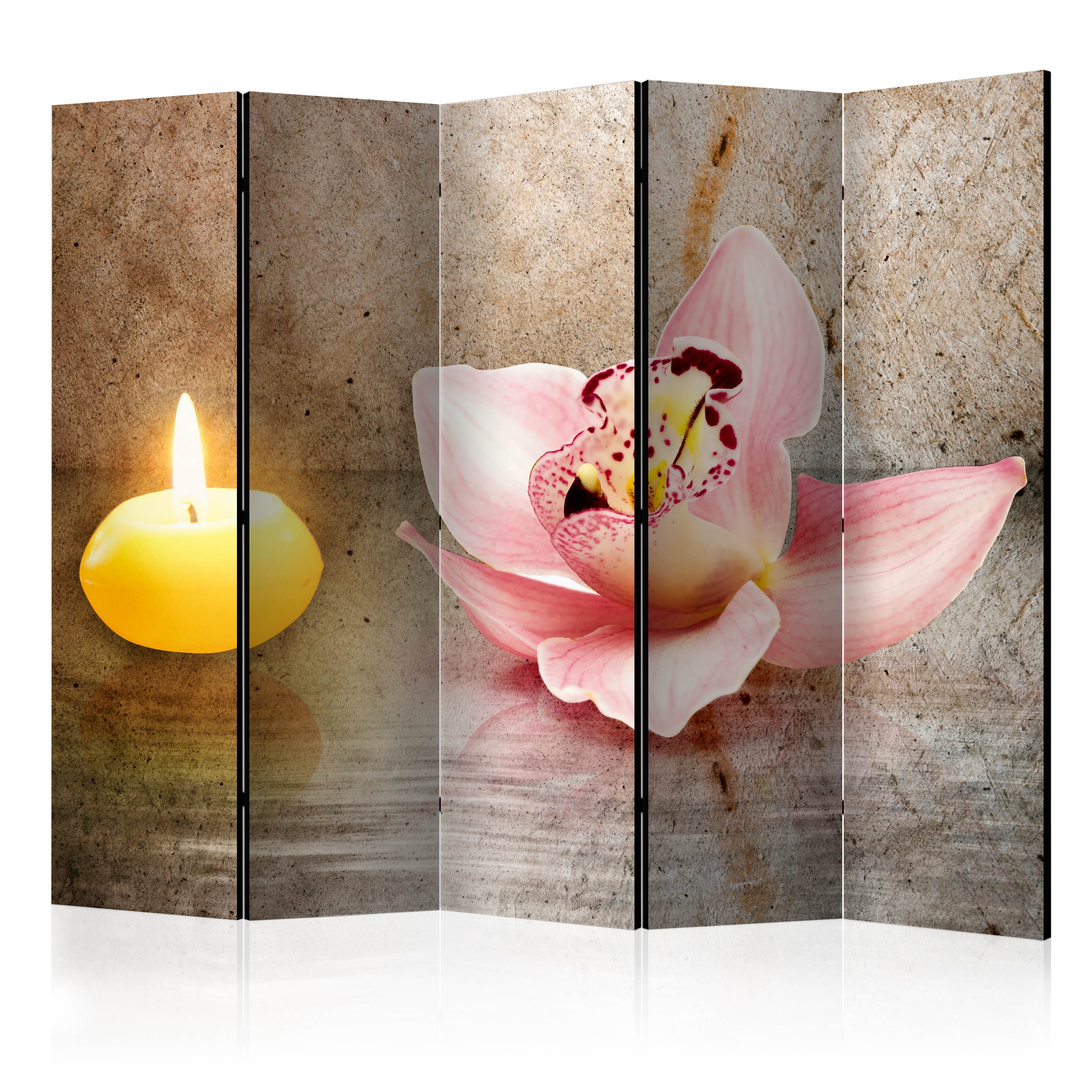 Rumsavdelare Arkiio Romantic Evening II Rosa/Gul 225x172 cm