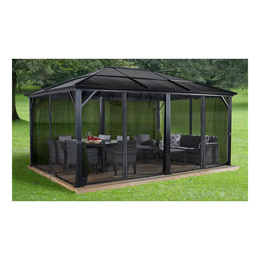 Pergola gop Meridien 18 m² för Altan Inkl Myggnät