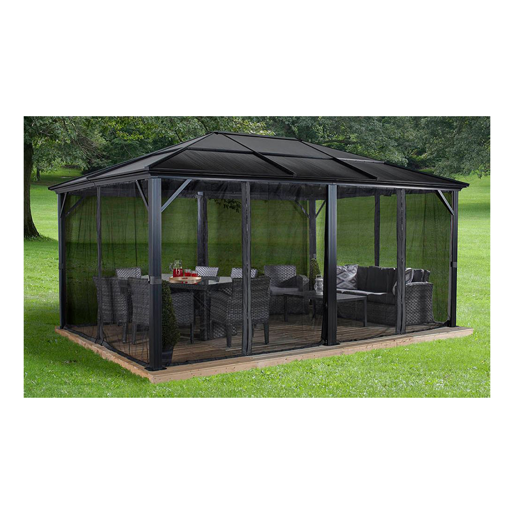 Pergola gop Meridien 18 m² för Altan Inkl Myggnät