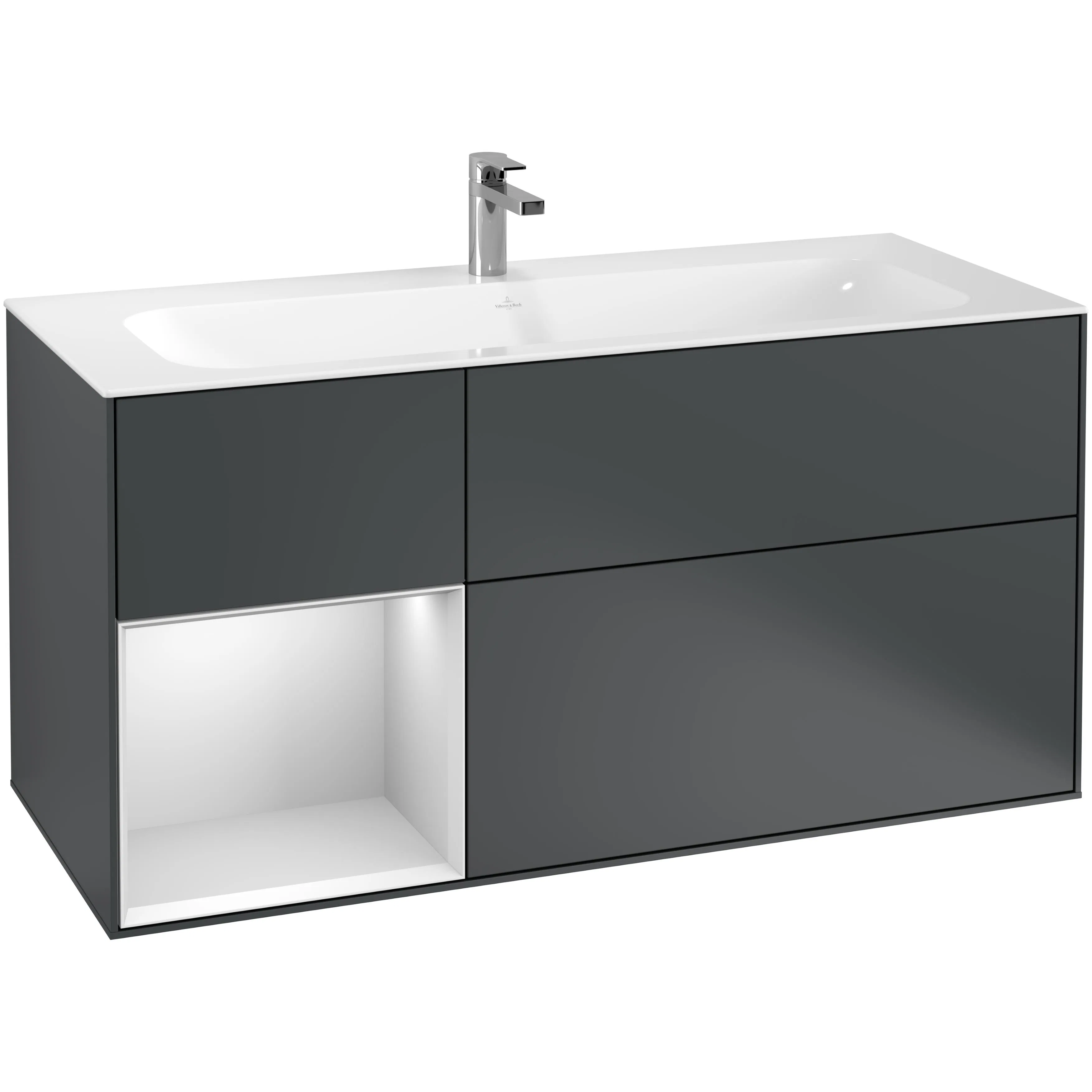 Tvättställsskåp Villeroy & Boch Finion med 3 Lådor och Hylla för Inbyggt Tvättställ