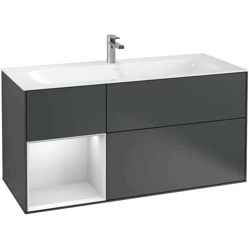 Tvättställsskåp Villeroy & Boch Finion med 3 Lådor och Hylla för Inbyggt Tvättställ