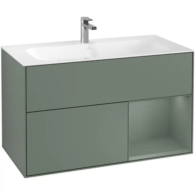 Tvättställsskåp Villeroy & Boch Finion med 2 Lådor och Hylla för Inbyggt Tvättställ
