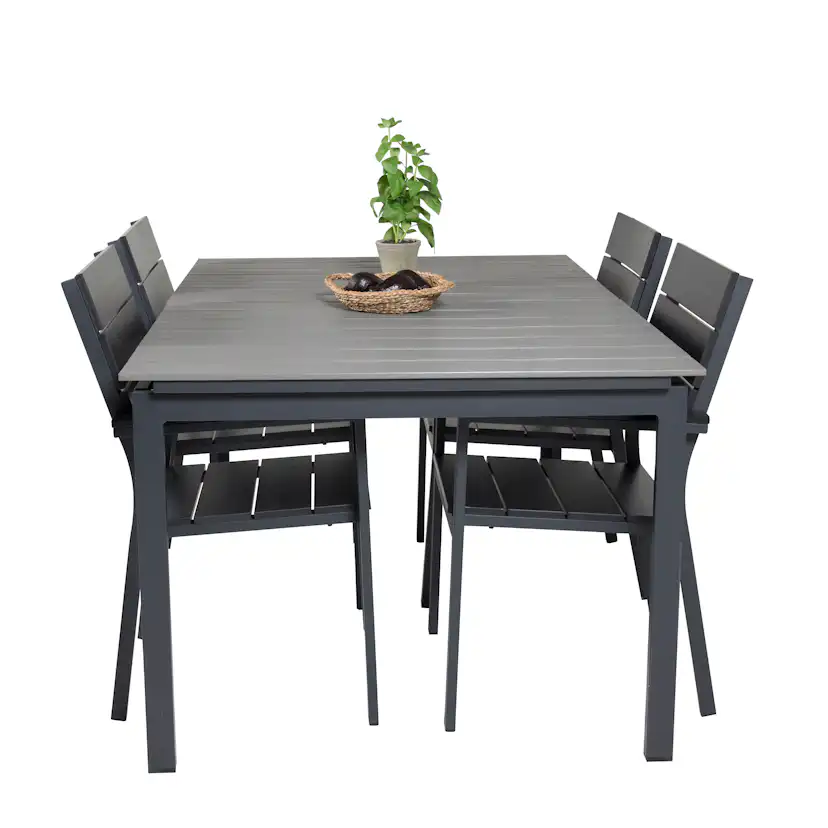 Matgrupp Venture Home Lova 160/240 med 4 Lova Stolar
