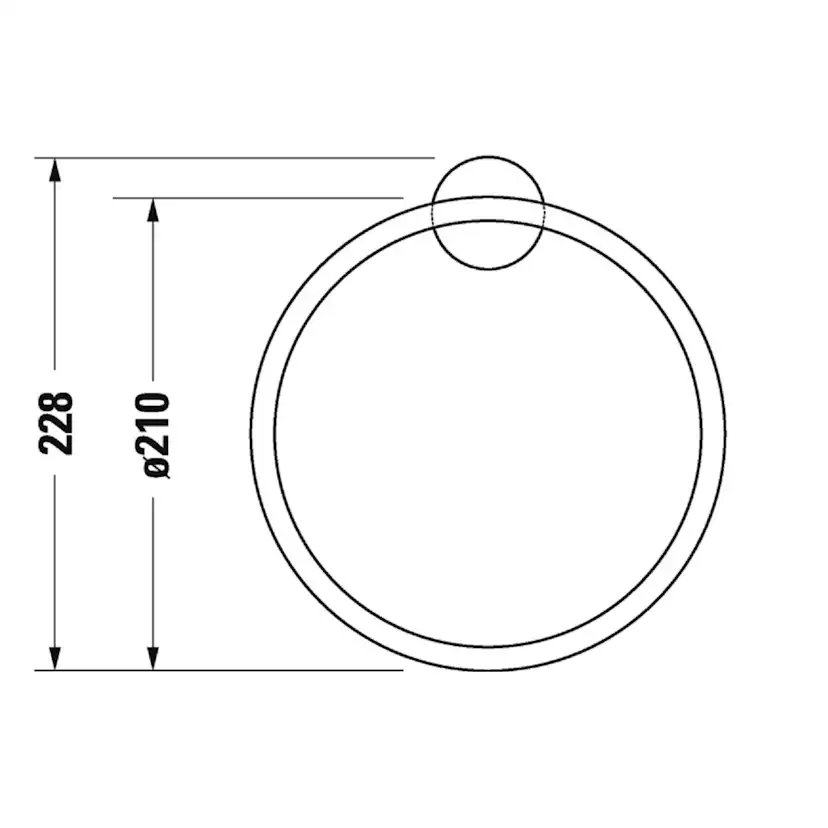 Handduksring Duravit Starck T 009947