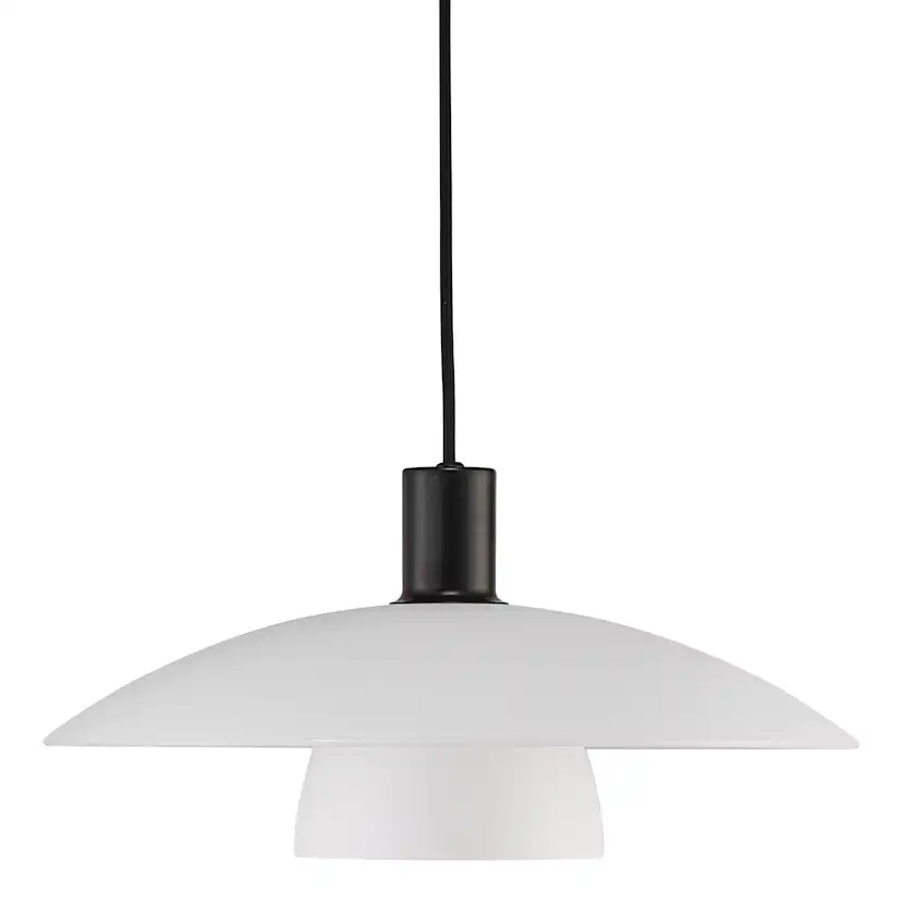 Taklampa Nordlux Verona Svart Glas Pendel E27 Takbelysning