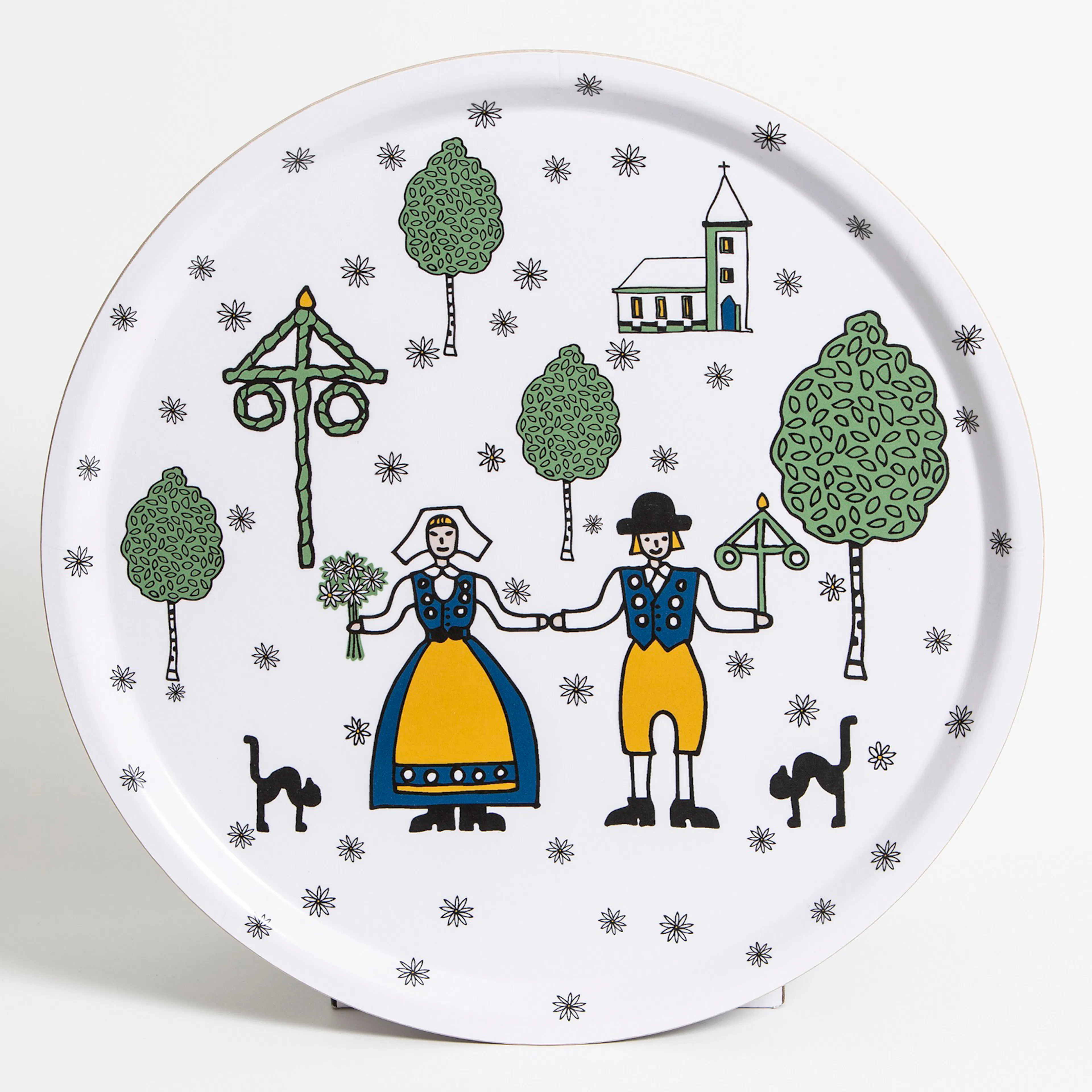 Bricka Arvidssons Textil Sverige Rund