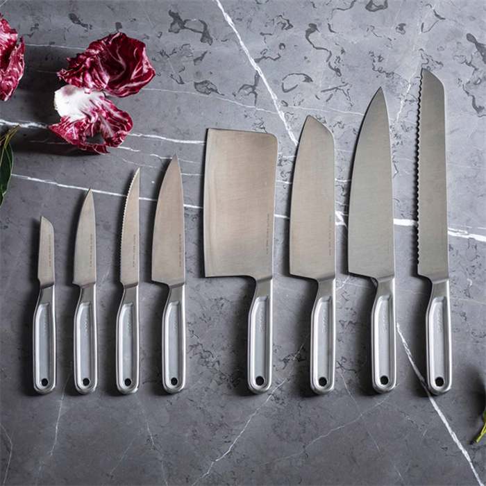 Fiskars Kockkniv All Steel – 13,5 cm Allroundkniv i Helgjutet Rostfritt Stål
