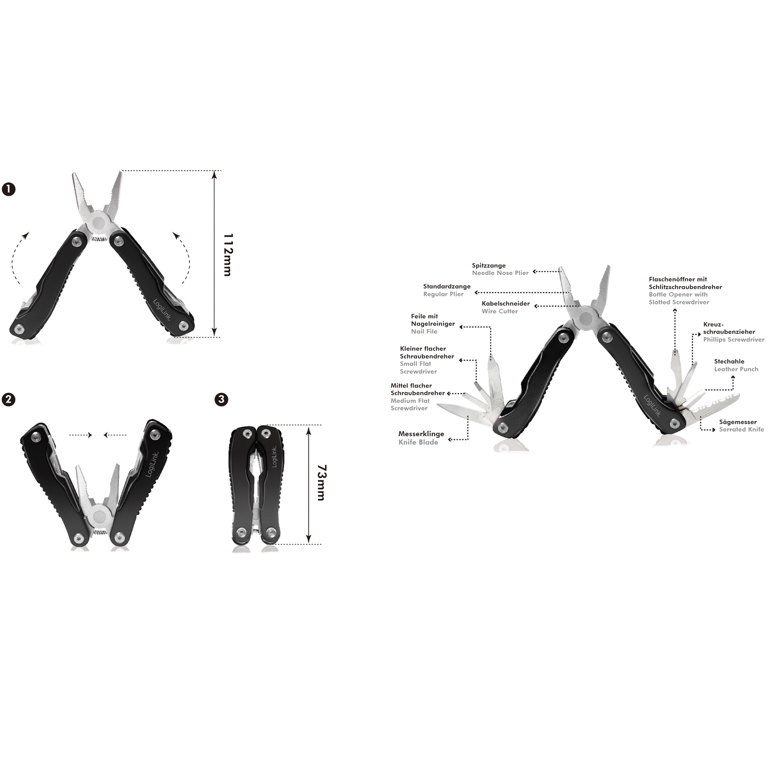 Multiverktyg LogiLink 11-i-1