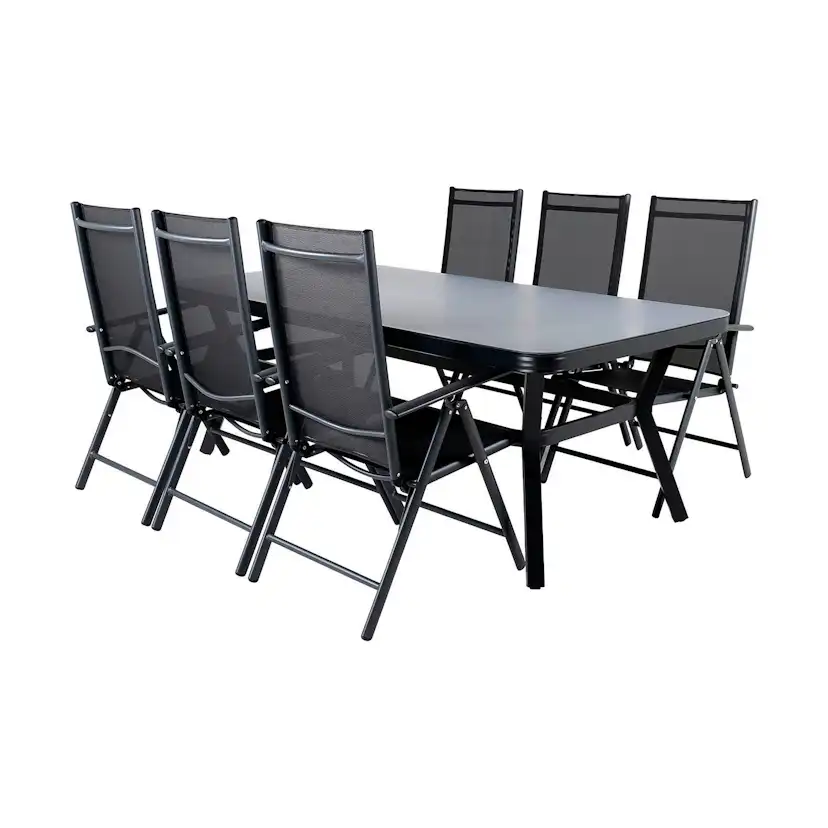Matgrupp Venture Home Virya Matgrupp Utomhus 200cm med 6 Break Positionsstolar