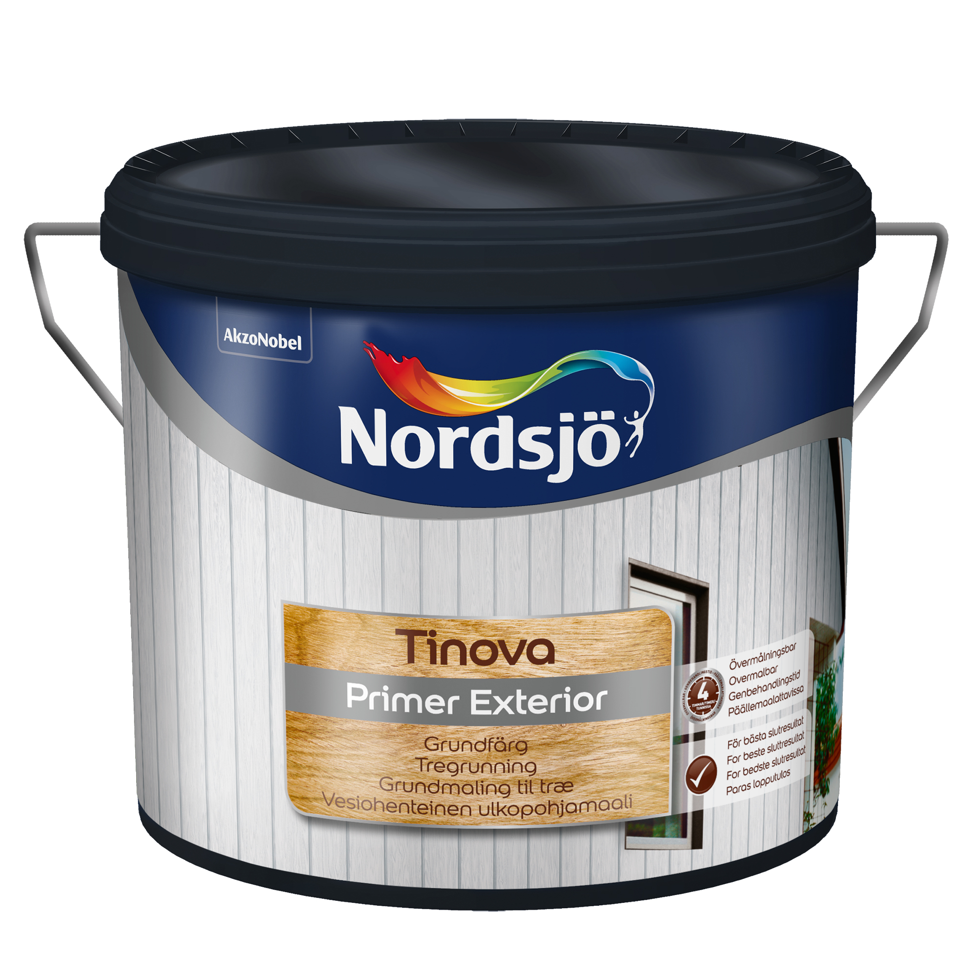 Grundfärg Nordsjö Tinova Primer Exterior Vit