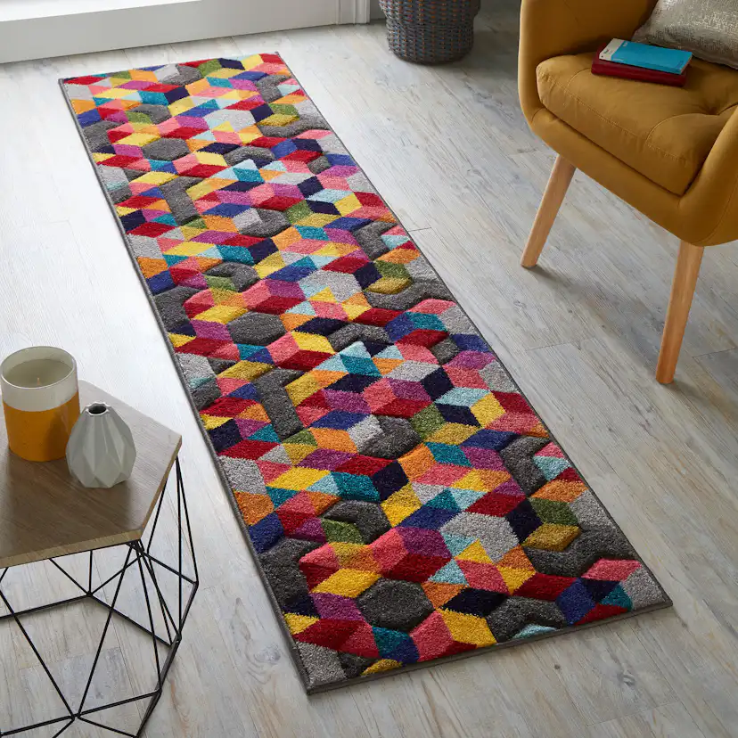 Friezematta Flair Rugs Dynamic Flerfärgad 66x230