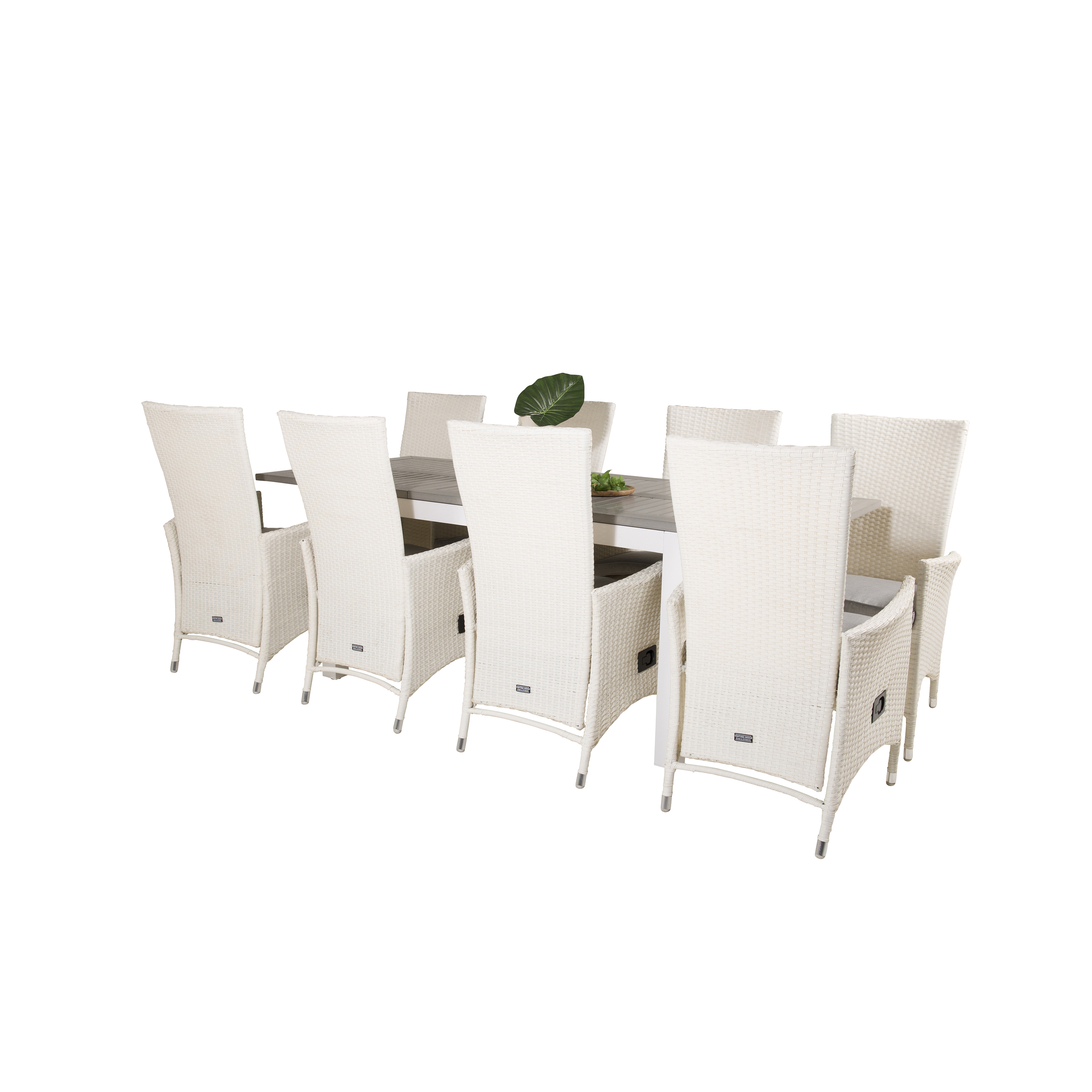 Matgrupp Venture Home Aleyna 160/240 med 8 Pishi Matstolar