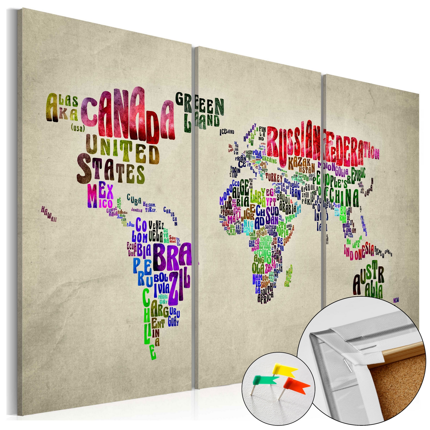 Anslagstavla Arkiio Colorful Countries