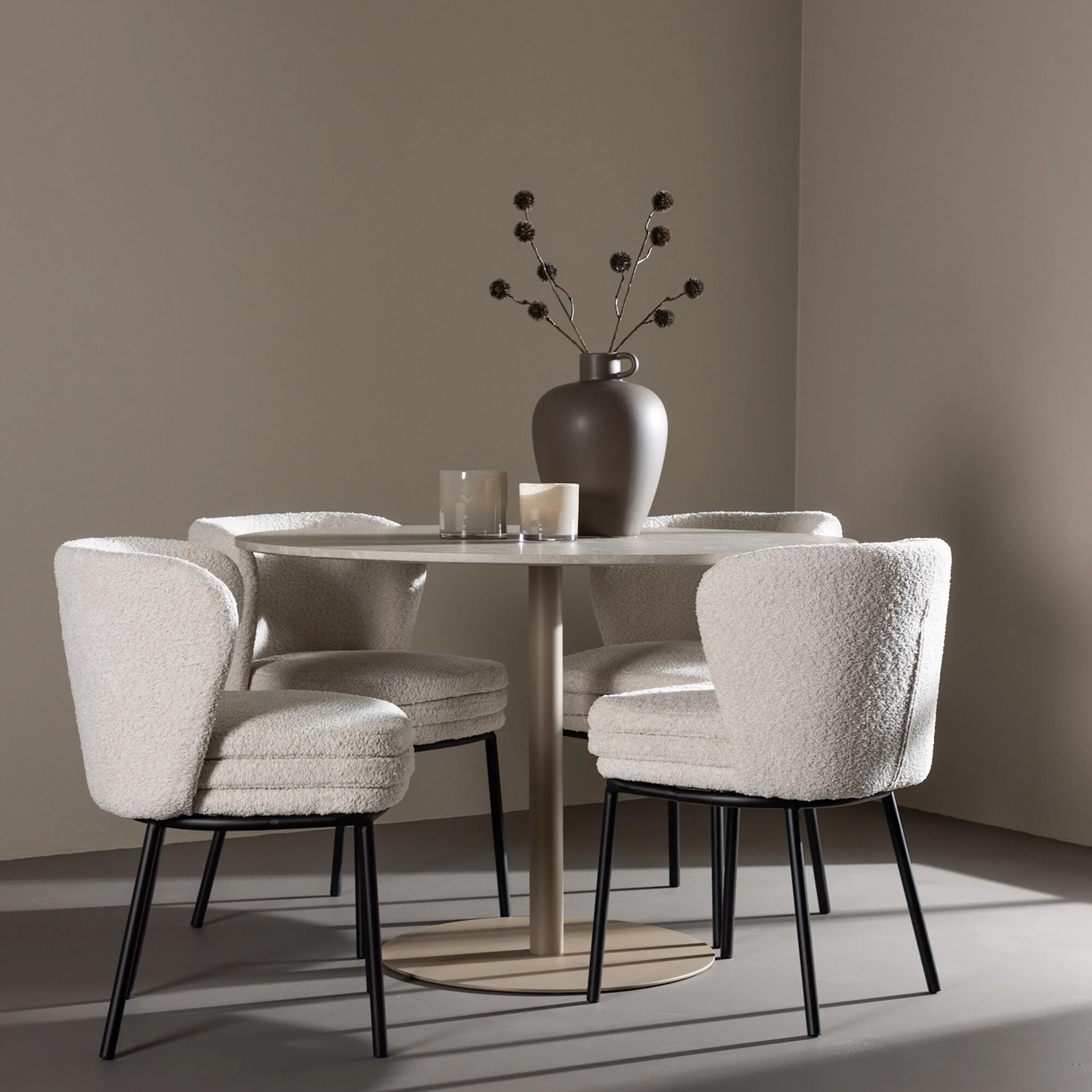 Beige/Vit