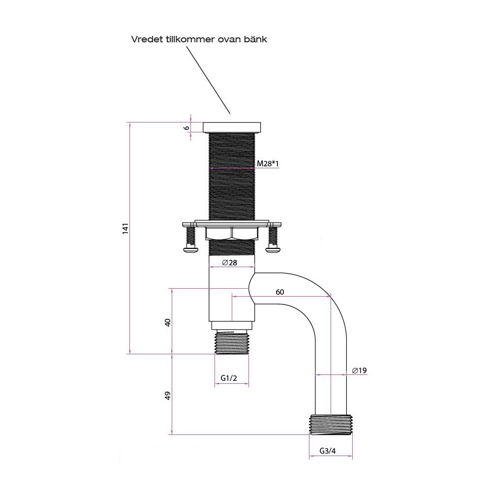 Diskmaskinsavstängning Strand Stainless DM-102