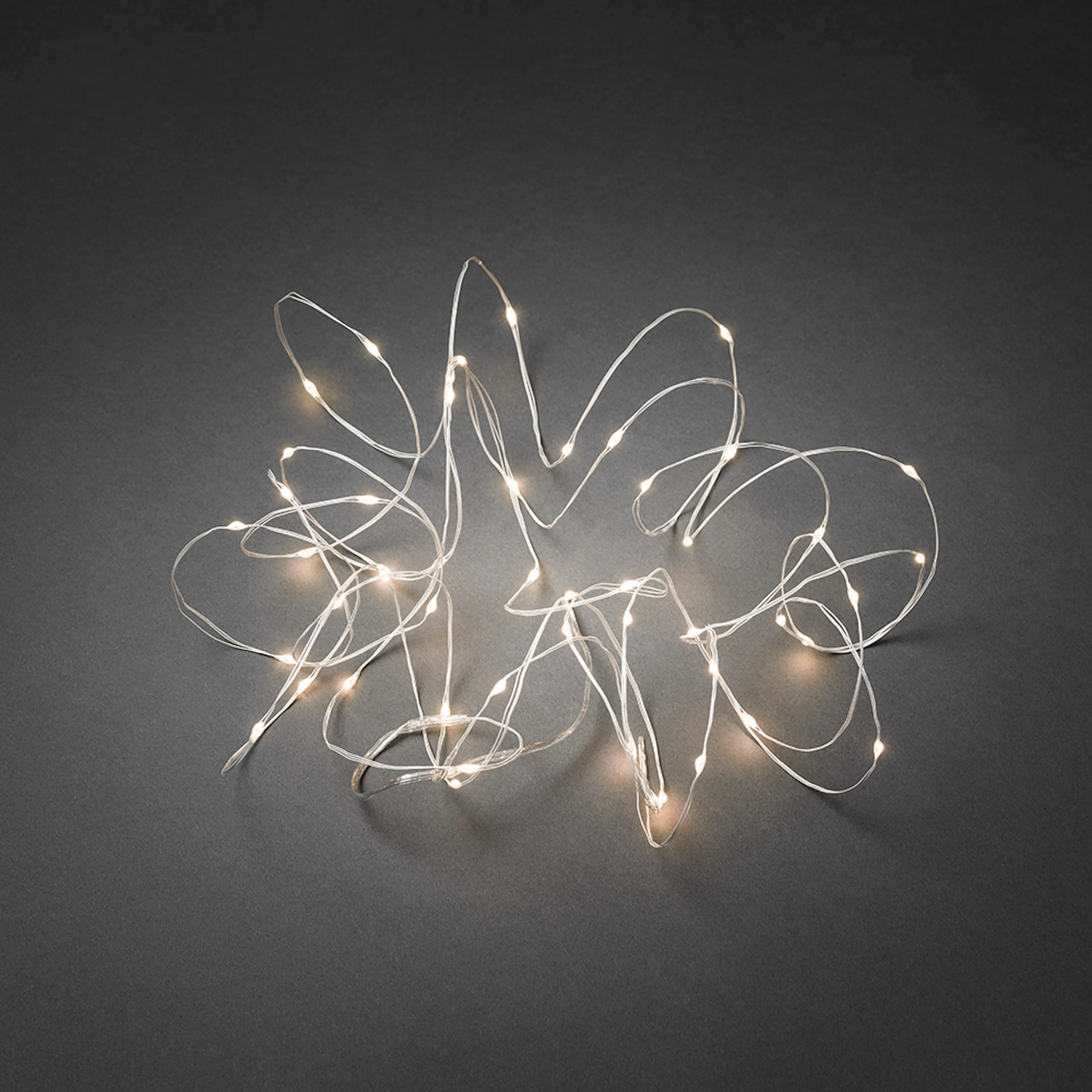 Ljusslinga 100 varmvita micro LED vit kabel 24V/IP20 Varmvit/Vit