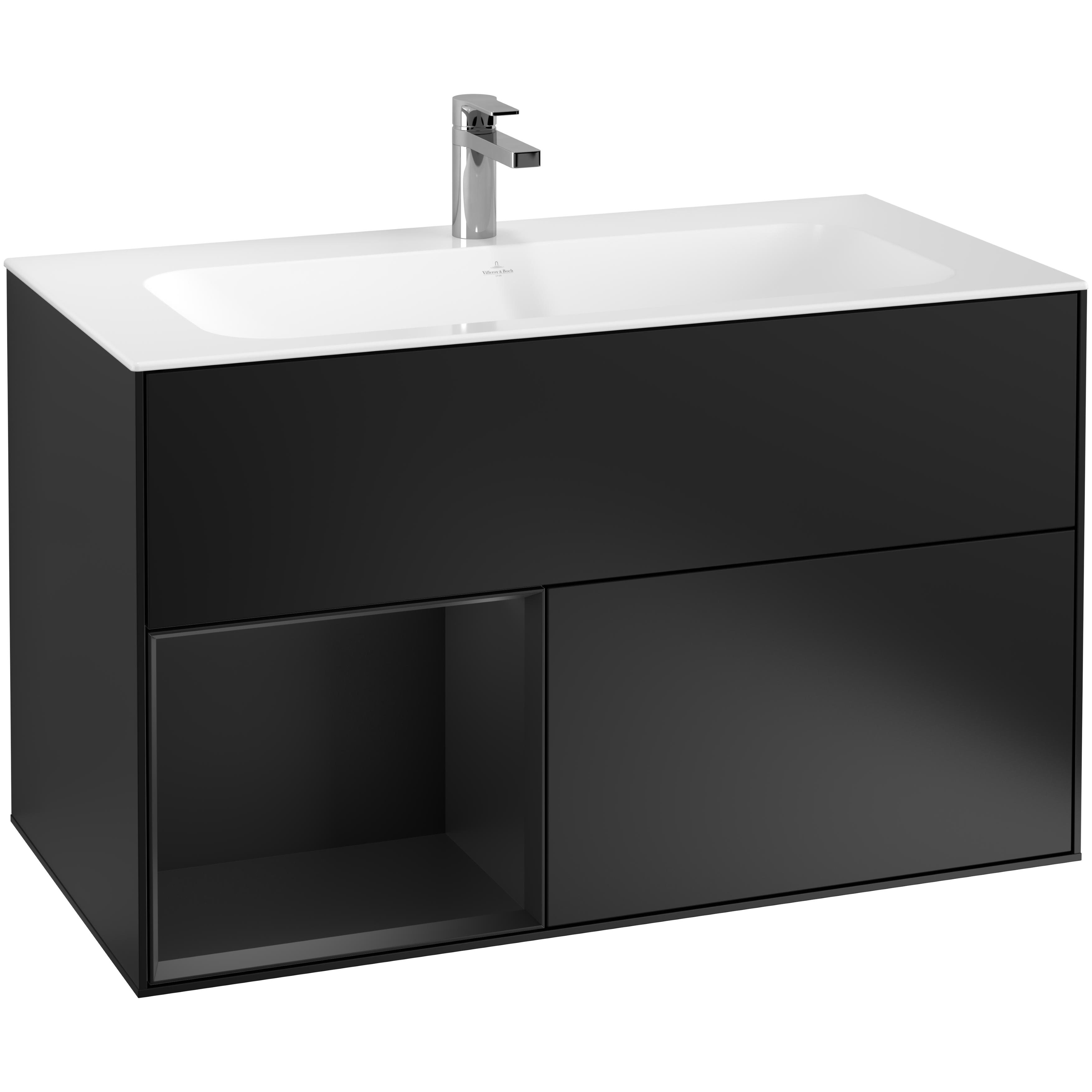 Tvättställsskåp Villeroy & Boch Finion med 2 Lådor och Hylla för Inbyggt Tvättställ