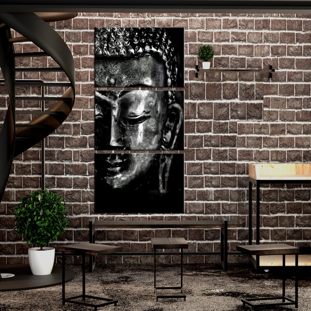 Tavla - Grey Buddha 60x120 60x120 cm