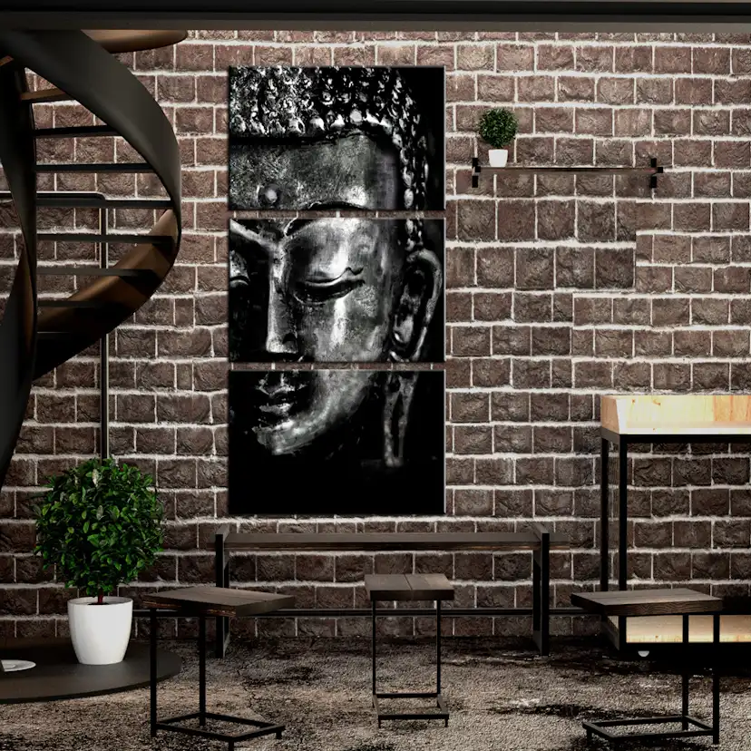Tavla - Grey Buddha 60x120 60x120 cm