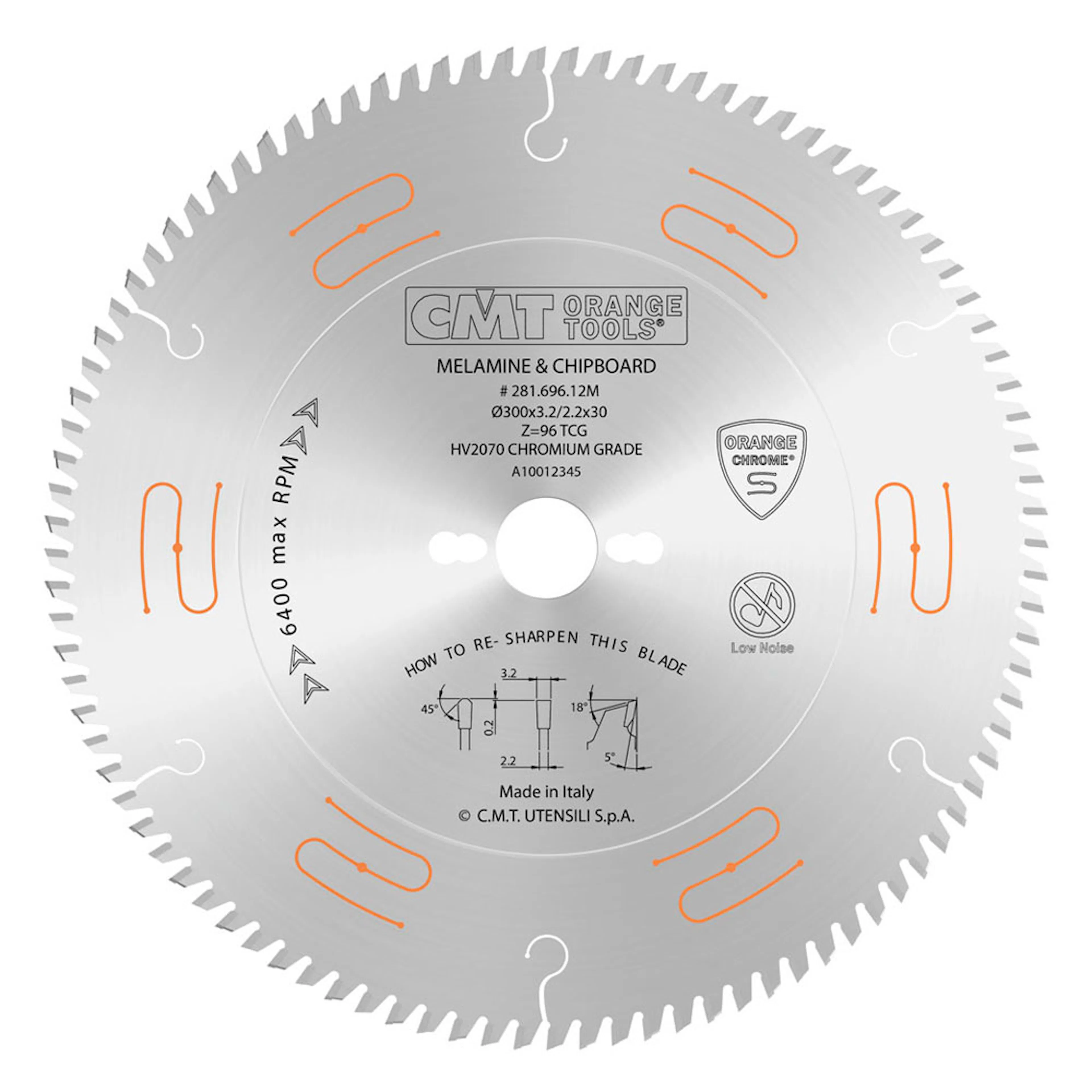 Formatsågklinga CMT Orange Tools TF Chrom