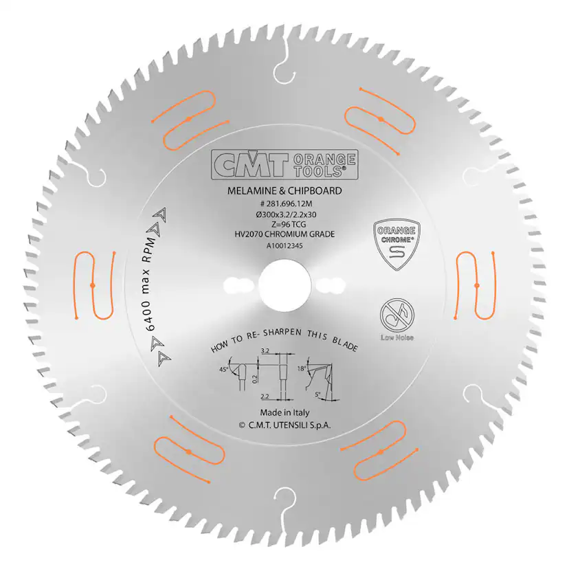 Formatsågklinga CMT Orange Tools TF Chrom