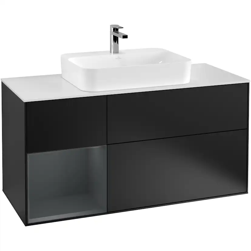 Tvättställsskåp Villeroy & Boch Finion med 3 Lådor Hylla och Bänkskiva för Ytmonterat Tvättställ