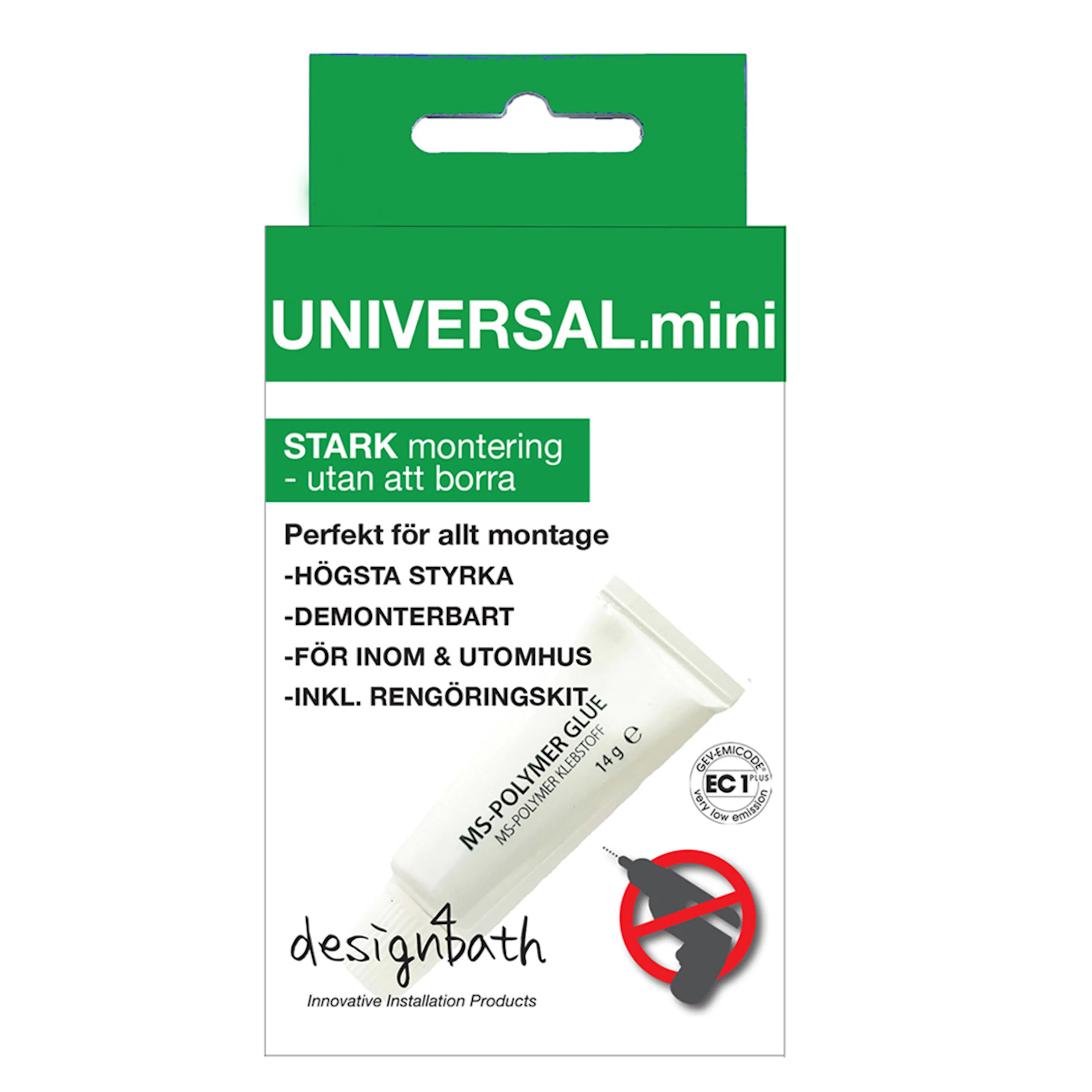 Limkit Design4Bath i.Universal Mini med Rengöringssats