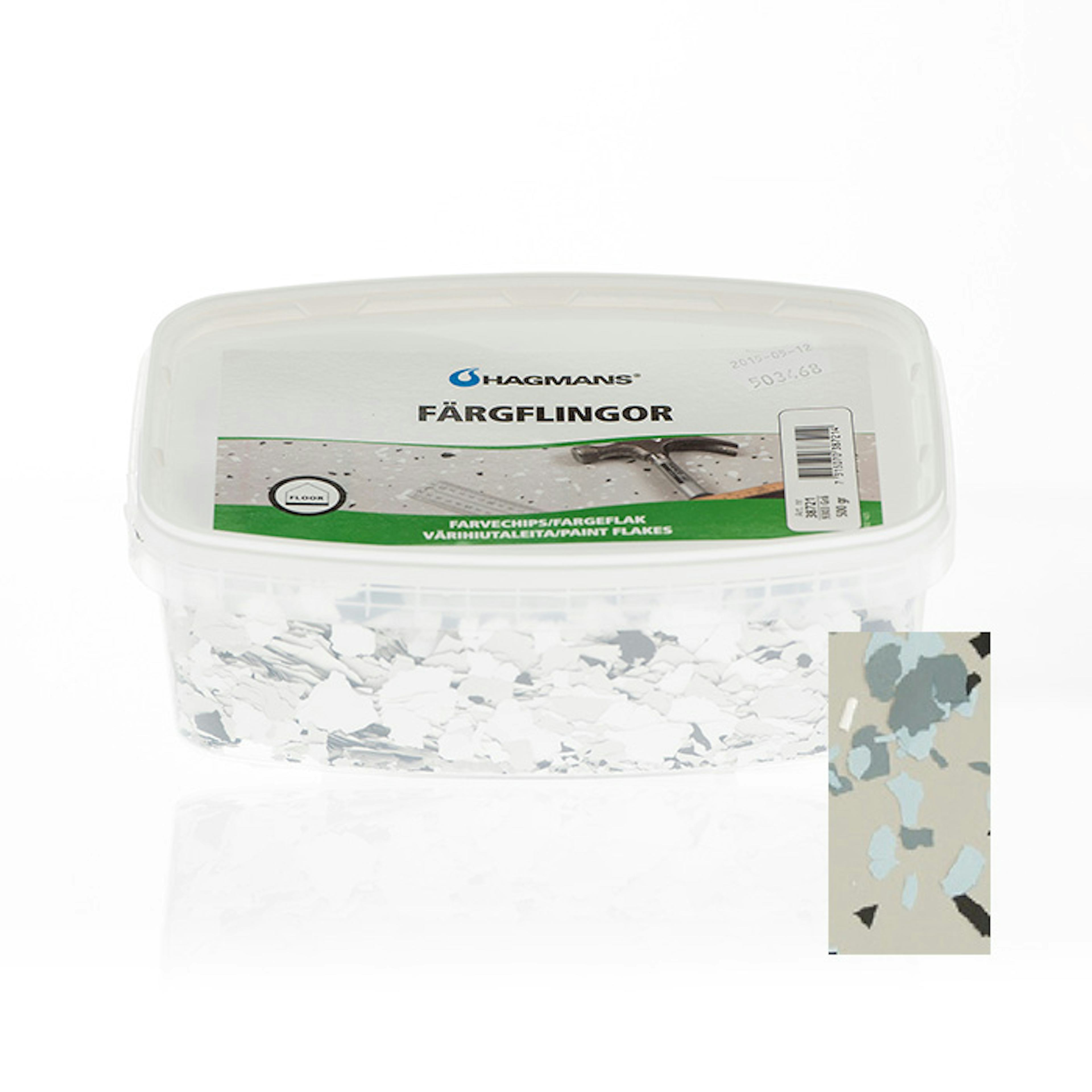 Färgflingor Hagmans 9424 Blå