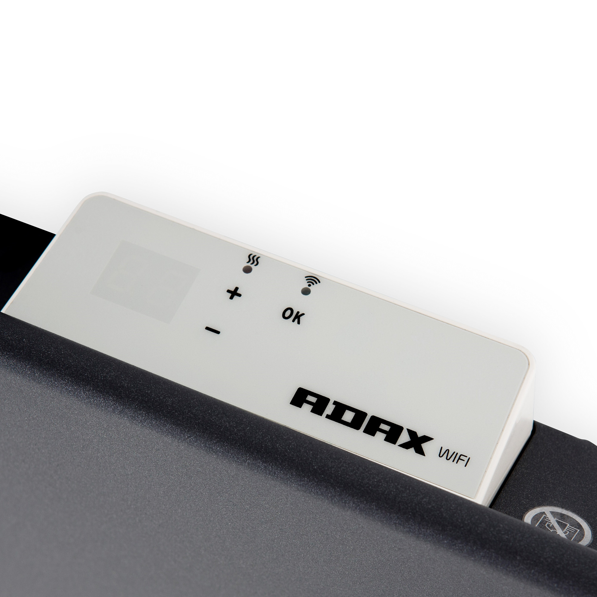 Elelement Adax Neo H KWT Wifi Svart Höjd 210mm Djup 87mm 230V Stickkontakt Effekt: 1000W