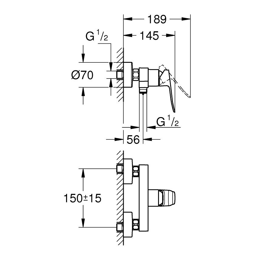 Duschblandare Grohe Dice