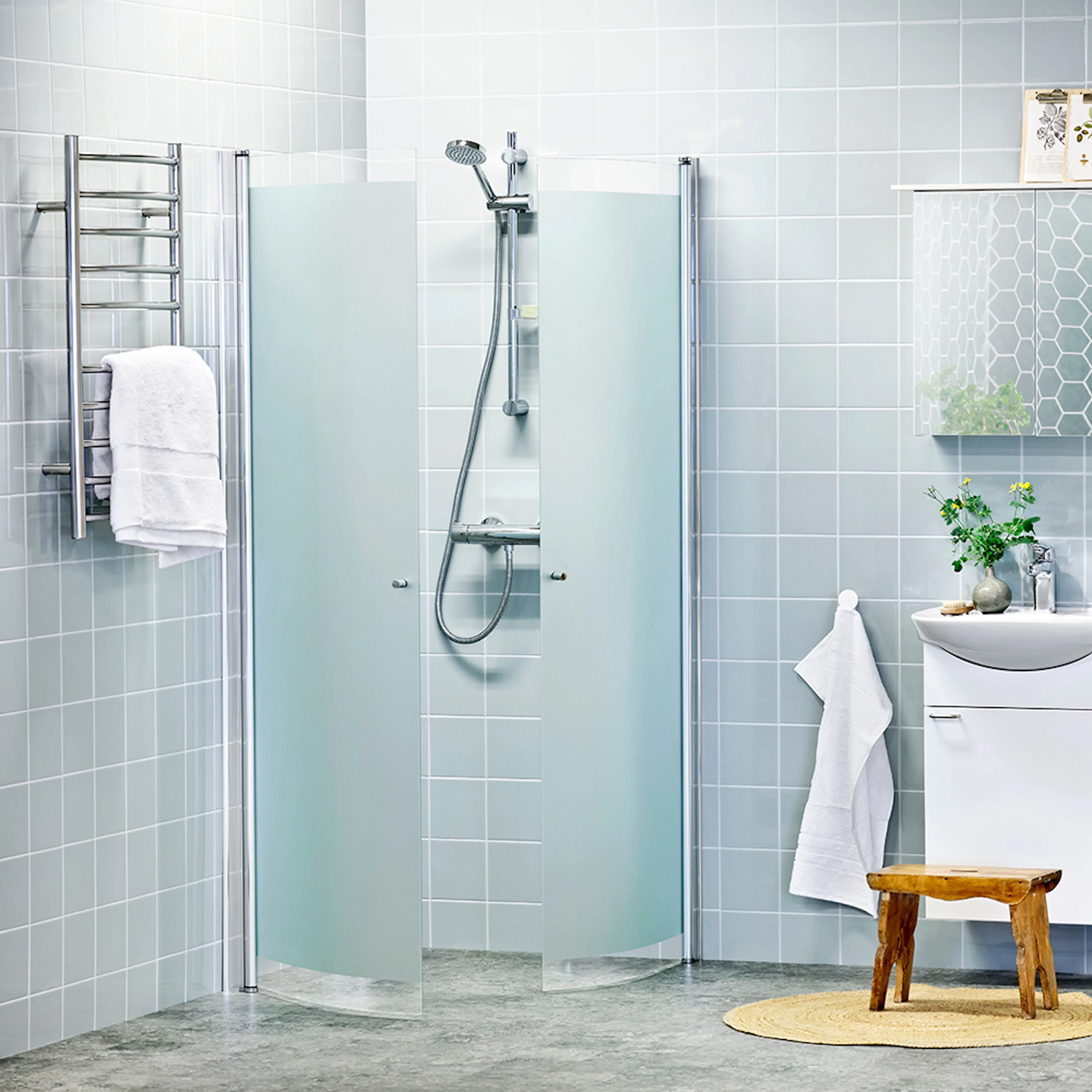 AL PICTO DHÖRN 80X80 SVÄ FR1 LxB: 785x785 mm, Frostat glas/Blank