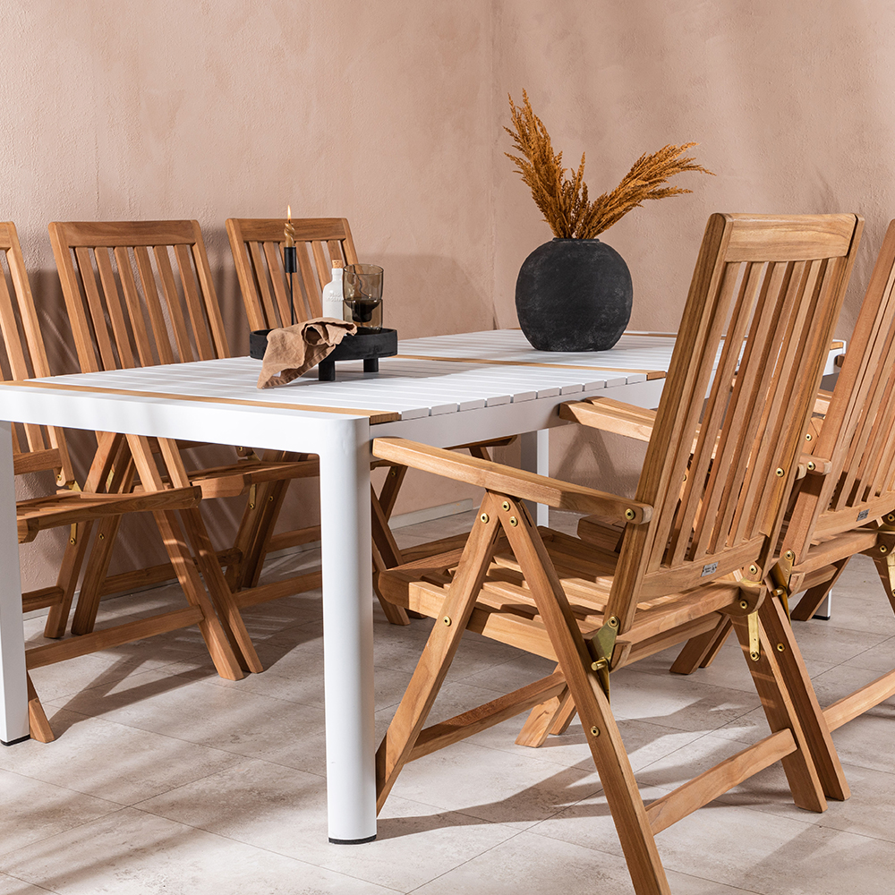 Matgrupp Venture Home Togo 200x100 cm med 6 Kenya Stolar