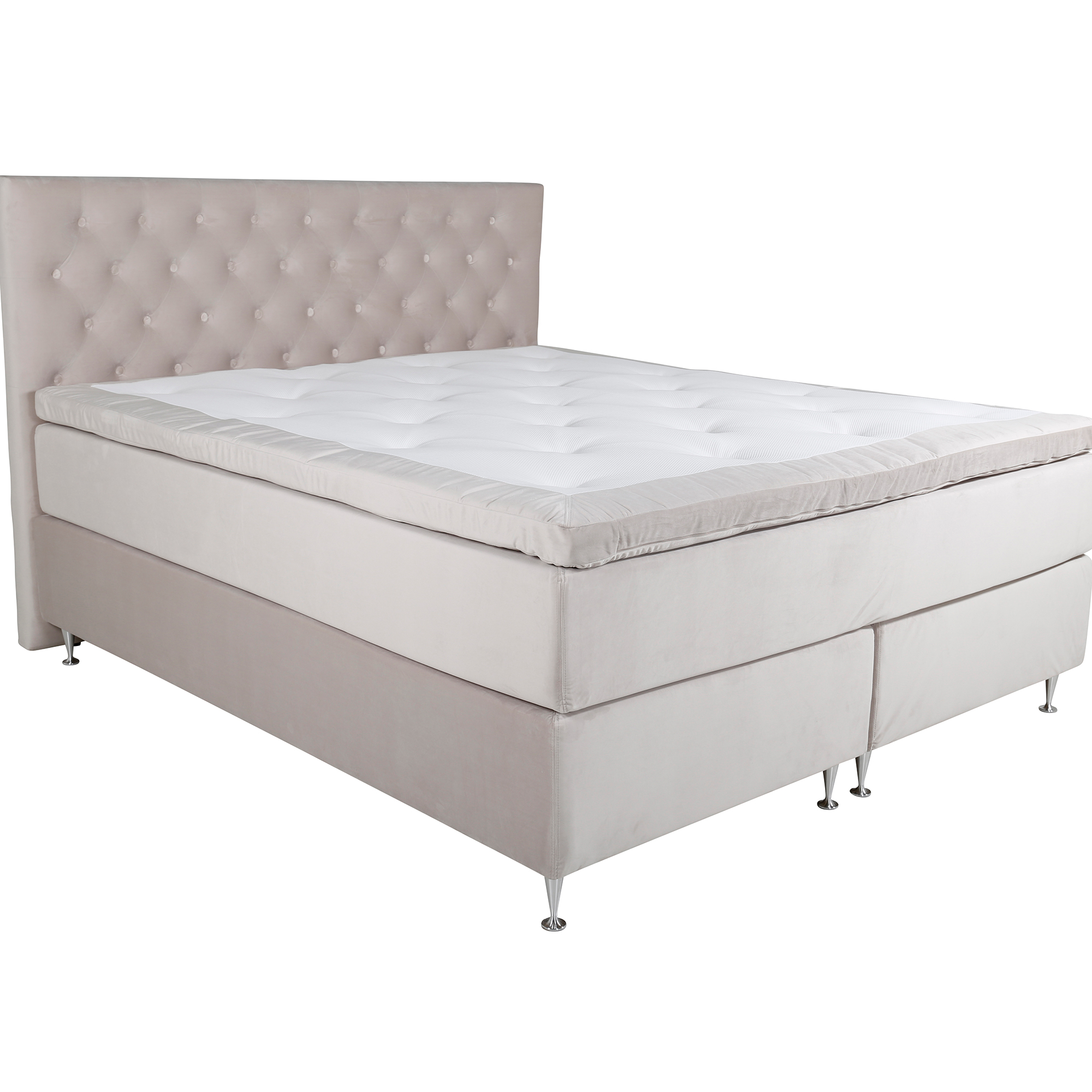 Kontinentalsäng Venture Home Frösslunda Sammet med Sänggavel Föra