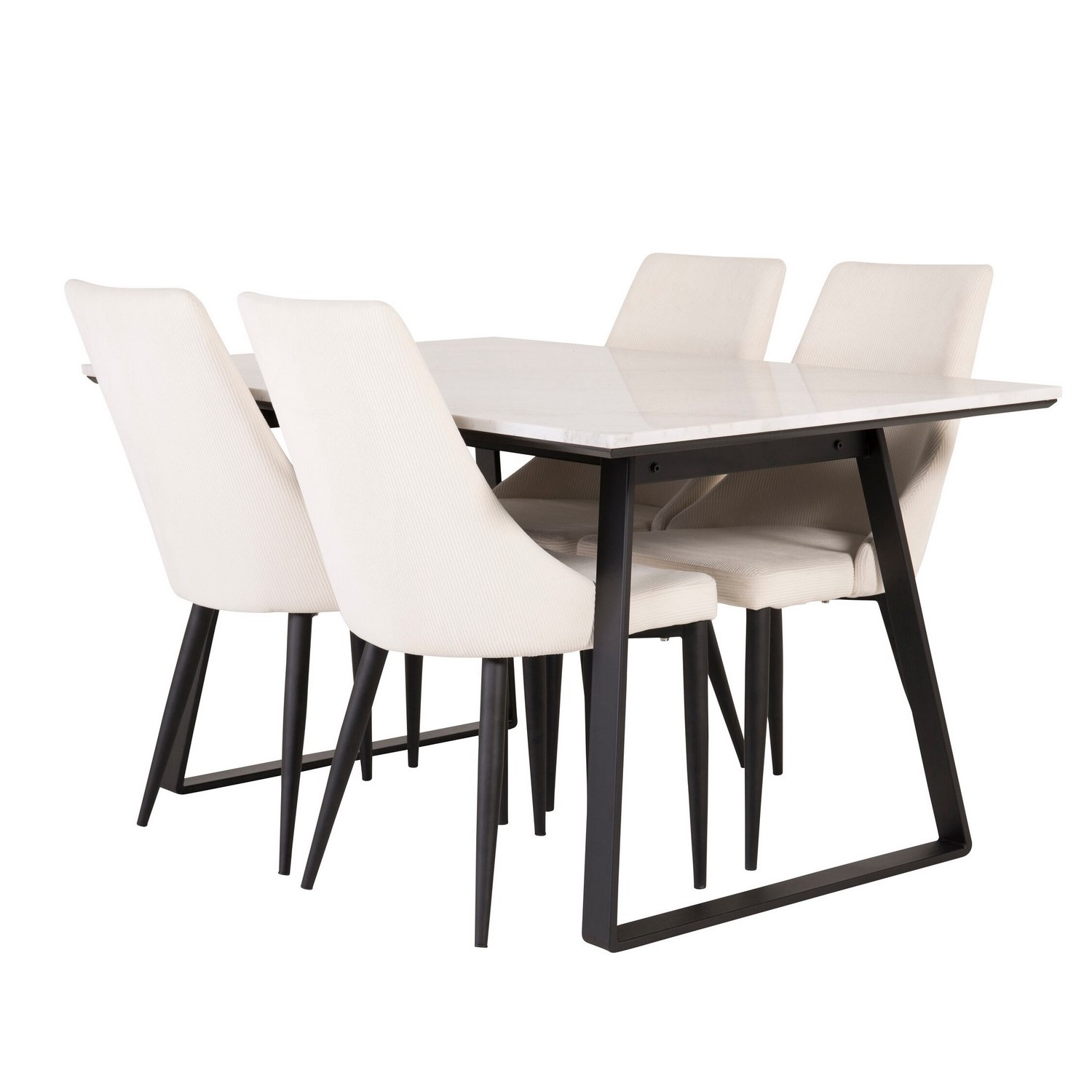 Matgrupp Venture Home Estelle med 4st Leone Stolar