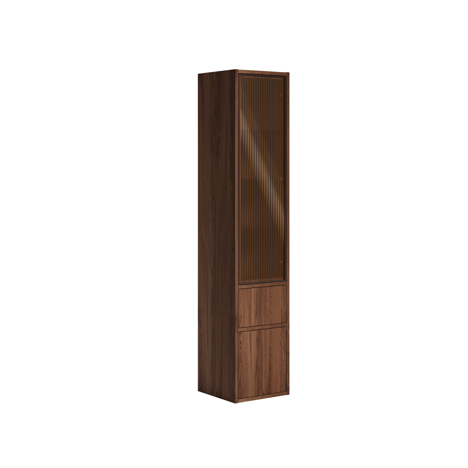 Högskåp Gustavsberg Ducentic 35 cm med Vitrindörr och 1 Låda