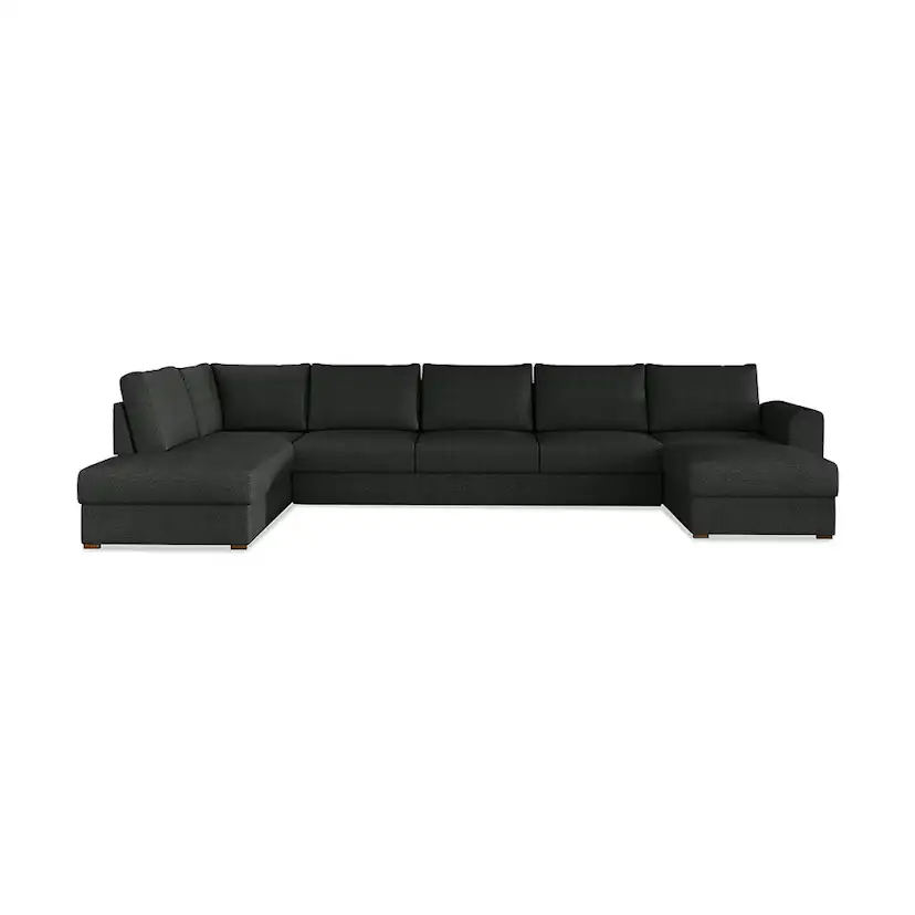 Wilma U-bäddsoffa Large Vänster Svart, Vänster