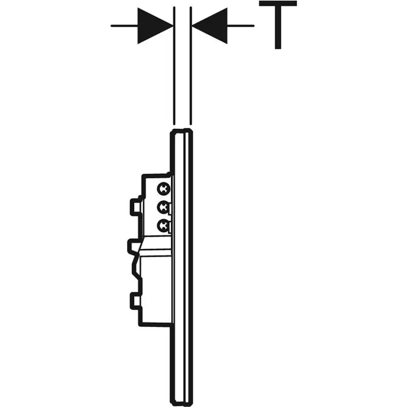 Spolknapp sensor Sigma 80 spegelglas Glas